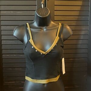 BDG by Urban Outfitters. Black and olive green layered tank top. Size small